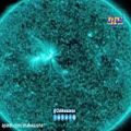 عکس وكالة الفضاء الأمریكیة ناسا تنشر شریط فیدیو قصیر للشمس الزرقاء ( Sun Blue )