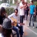 عکس موسیقی خیابانی در ولیعصر تهران , ایران