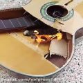 عکس آتش زدن گیتار توسط پیمان کیوانی