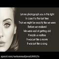 عکس Adele When We Were Young Lyrics