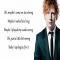 عکس Dive - Ed Sheeran (Lyrics)