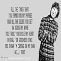 عکس Ed Sheeran - Love Yourself (Lyrics)