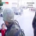 عکس بازداشت بی رحمانه کودک 6 ساله فلسطینی