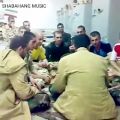 عکس اجرای آهنگ ساقی توسط سرباز کورد