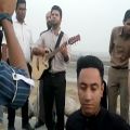 عکس اجرای مجید خراطها در ساحل خلیج فارس