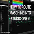 عکس نحوه مسیردهی وی اس تی Maschine در میکسر Studio One