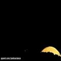 عکس تایم لپس زیبایی از طلوع ماه بدر در نیوزلند