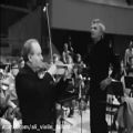 عکس Oistrakh and Karajan rehearsal Mozart Violin concerto No.5 (1972)