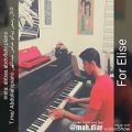 عکس پیانو نوازی قطعه For Elise توسط هنرجوی عباس عبداللهی مدرس پیانو
