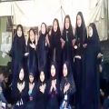 عکس سرودخوانی دختران مهاجردرموکب سیدالشهداءدرقم