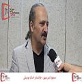 عکس مصاحبه با مسعود امیرسپهر در جشنواره آفتابگردان شهرستان خوی
