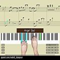 عکس پیانو آهنگ زیبای فرشته غمگین (Piano Angel Sad) آموزش پیانو با نمایش حرکت انگشتان