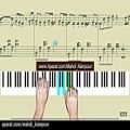 عکس پیانو نوازی آهنگ آسمان آبی (Piano Blue Sky) آموزش پیانو با نمایش حرکت انگشتان
