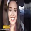 عکس آهنگ ایرانی گوش دادن بازیگر سریال حوالی پاییز در حال رانندگی!