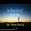 عکس Sia - Never Give upمتن و زیرنویس فارسی