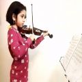 عکس تکنوازی ویولن آهنگ پدرخوانده godfather توسط نگار 6 ساله