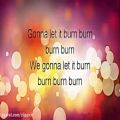 عکس متن آهنگ Burn (سوختن) از Ellie Goulding