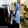 عکس الهه ناز نوازندگی پیانو توسط هستی سعیدی
