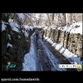 عکس موسیقی تصویر موج و صخره با صدای رضا صادقی و تصاویری از زمستان همدان