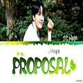 عکس کاور قشنگ وکوتاه از JHope از BTS به اسم Proposal