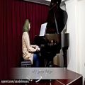 عکس اجرای ستاره فراهانی هنرجوی ساز پیانو در آموزشگاه موسیقی آزاده