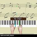عکس پیانو آهنگ زیبای رویای من (Learn Piano Song My Dream) آموزش پیانو ایرانی-کلاسیک