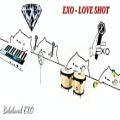 عکس تقدیمی♡ت♡ آهنگ love shot *exo*(توسط گربه های نوازنده^_^)