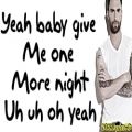 عکس Maroon 5 - One More Night [Lyrics] Video