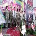 عکس اجرای گروه سرود شهید پایدار در مراسم ولادت امام حسین (ع) و روز پاسدار
