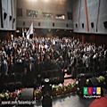 عکس اجرای سرود رسمی دبیرستان سلام تجریش در اختتامیه مسابقات اسوه حسنه راهنمایی