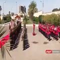 عکس سرود مقدس جمهوری اسلامی ایران در عراق طنین انداز شد
