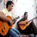 عکس گیتار زدن زیبای دو ایرانی