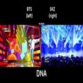 عکس مقایسه DNA BTS با کاور Stray kids!!