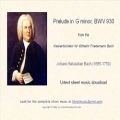 عکس Bach : Prelude in G minor, BWV 930
