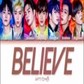 عکس متن آهنگ لیریک جدید BELIEVE از GOT7