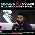 عکس احتمال همکاری بی تی اس و خواننده معروف آمریکایی به نام خلید bts and khalid