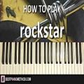 عکس HOW TO PLAY - Post Malone ft. 21 Savage - Rockstar (Piano Tutorial Lesson)