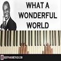عکس HOW TO PLAY - Louis Armstrong - What A Wonderful World (Piano Tutorial Lesson)