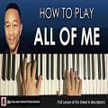 عکس HOW TO PLAY - John Legend - All Of Me (Piano Tutorial Lesson)