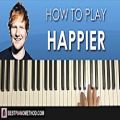 عکس HOW TO PLAY - Ed Sheeran - Happier (Piano Tutorial Lesson)