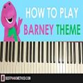 عکس HOW TO PLAY - Barney Theme Song (Piano Tutorial Lesson)
