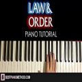 عکس HOW TO PLAY - Law and Order Theme Song (Piano Tutorial Lesson)