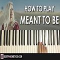 عکس HOW TO PLAY - Bebe Rexha - Meant to Be (Piano Tutorial Lesson)