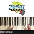 عکس HOW TO PLAY - Beyblade Burst Chouzetsu Opening (Piano Tutorial Lesson)