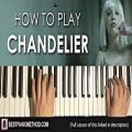 عکس HOW TO PLAY - Sia - Chandelier (Piano Tutorial Lesson)