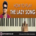 عکس HOW TO PLAY - Bruno Mars - The Lazy Song (Piano Tutorial Lesson)