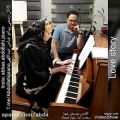 عکس پیانو نوازی قطعه Love Story توسط هنرجوی عباس عبداللهی مدرس پیانو
