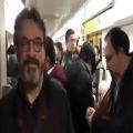 عکس حسین علیزاده در مترو