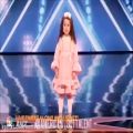 عکس خوانندگی زیبای دختر ۵ساله در مسابقات استعداد یابی گات تلنت