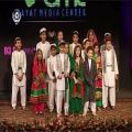 عکس ترانه اطفال در مراسم افتتاح مرکز رسانه های بیات
